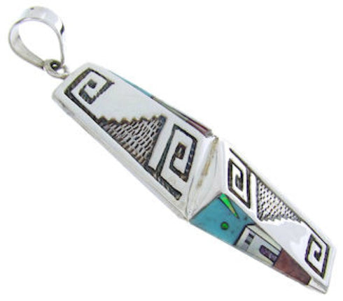 Multicolor Native American Village Design Jewelry Pendant YS69784